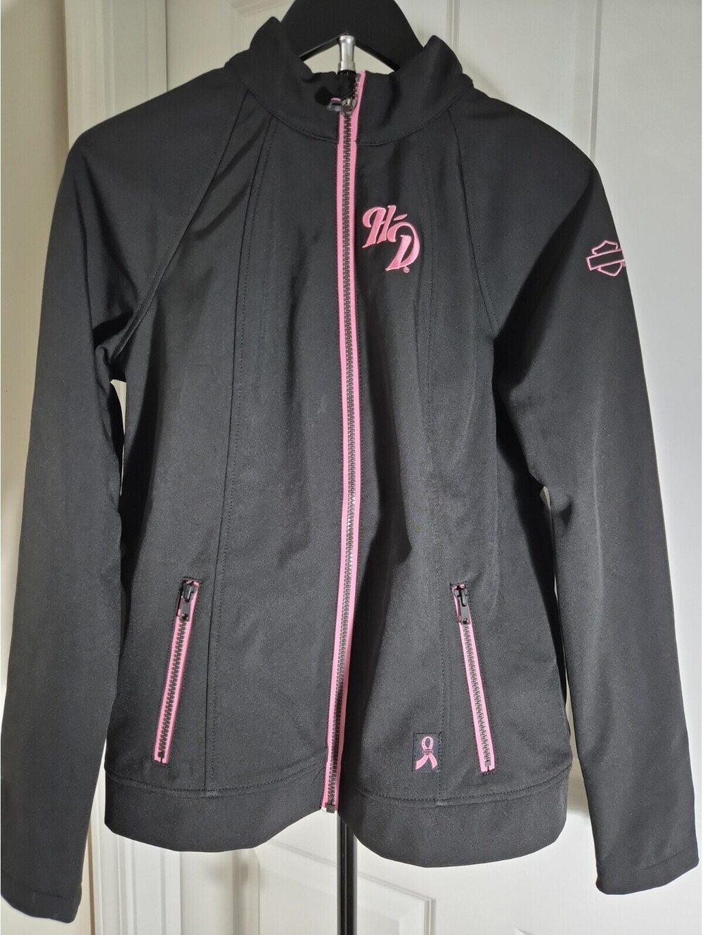 NWT  Womens Harley Davidson Breast Cancer Awareness Light Riding Jacket XS